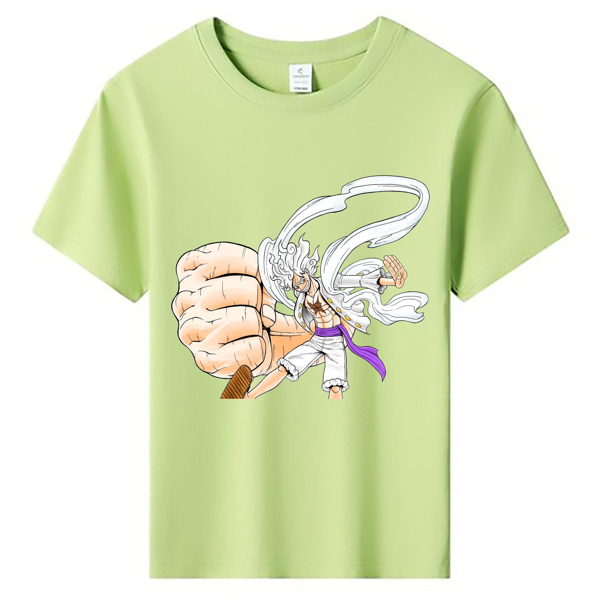 ワンピース モンキー・D・ルフィ ONE PIECE Monkey D. Luffy 綿100％キッズTシャツ（フロントプリント）